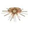 Outlet 🎉 Patriot Lighting® Aria Natural Brass Flush Mount Ceiling Light ⌛ -Patriot Lighting Sales C0250