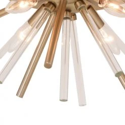 Outlet 🎉 Patriot Lighting® Aria Natural Brass Flush Mount Ceiling Light ⌛ -Patriot Lighting Sales C0250 2