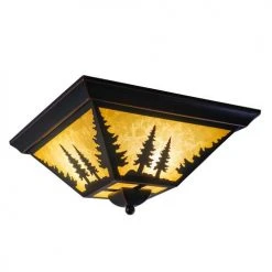 Outlet ✔️ Patriot Lighting® Yosemite Burnished Bronze Flush Mount Ceiling Light 😍