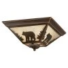 Coupon ⭐ Patriot Lighting® Bozeman Burnished Bronze Flush Mount Ceiling Light ⌛ -Patriot Lighting Sales CC55714BBZ