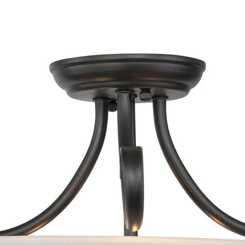 Brand new ⌛ Patriot Lighting® Babylon Oil Burnished Bronze Semi-Flush Mount Ceiling Light 🎁 4 Brand new ⌛ Patriot Lighting® Babylon Oil Burnished Bronze Semi-Flush Mount Ceiling Light 🎁 - Image 2