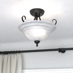 Brand new ⌛ Patriot Lighting® Babylon Oil Burnished Bronze Semi-Flush Mount Ceiling Light 🎁 13 Brand new ⌛ Patriot Lighting® Babylon Oil Burnished Bronze Semi-Flush Mount Ceiling Light 🎁 -Patriot Lighting Sales CF65353OBB L2