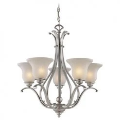 Buy 😀 Patriot Lighting® Monrovia Brushed Nickel 5 Light Chandelier 🛒