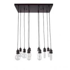 Flash Sale ⭐ Patriot Lighting® Barnes Bronze 10-Light Chandelier 🧨