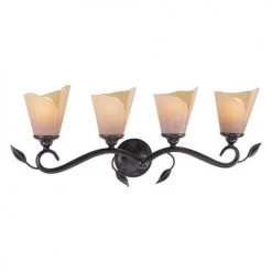 Best deal ✨ Patriot Lighting® Capri Black Walnut 4 Light Vanity Light 🎉