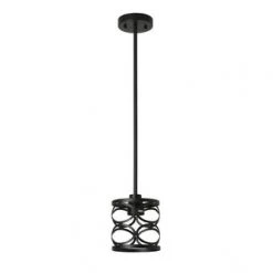 Deals ❤️ Patriot Lighting® Phinny Matte Black 1-Light Mini Pendant ⌛