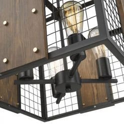 Best Pirce ✨ Patriot Lighting® Elegant Home Finn III Black Rustic Wood Cage Pendant 🎉 9 Best Pirce ✨ Patriot Lighting® Elegant Home Finn III Black Rustic Wood Cage Pendant 🎉 -Patriot Lighting Sales FinnIII 4