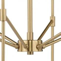 Wholesale 😍 Patriot Lighting® Kedzie Natural Brass 6 Light Chandelier ✨ -Patriot Lighting Sales H0178 2