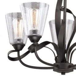 Hot Sale 🎁 Patriot Lighting® Cinta Oil Rubbed Bronze 5 Light Chandelier 😍 -Patriot Lighting Sales H0185 3