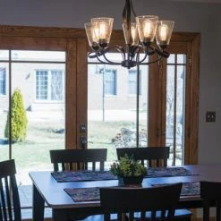 Hot Sale 🎁 Patriot Lighting® Cinta Oil Rubbed Bronze 5 Light Chandelier 😍 -Patriot Lighting Sales H0185 L1