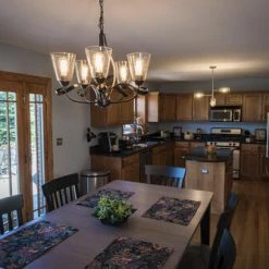 Hot Sale 🎁 Patriot Lighting® Cinta Oil Rubbed Bronze 5 Light Chandelier 😍 -Patriot Lighting Sales H0185 L2