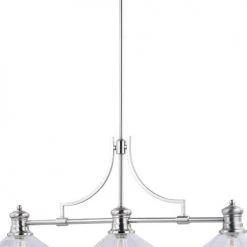 New 🛒 Patriot Lighting® Beloit Satin Nickel 3 Light Chandelier 🔔 -Patriot Lighting Sales H0221 2