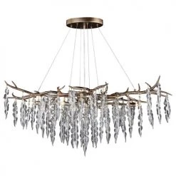 Discount ✨ Patriot Lighting® Rainier Silver Mist 6 Light Chandelier ❤️