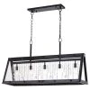 Promo ❤️ Patriot Lighting® Tremont Matte Black 5 Light Chandelier 🤩 -Patriot Lighting Sales H0244