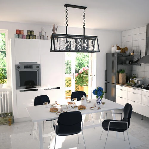 Promo ❤️ Patriot Lighting® Tremont Matte Black 5 Light Chandelier 🤩 8 Promo ❤️ Patriot Lighting® Tremont Matte Black 5 Light Chandelier 🤩 - Image 6