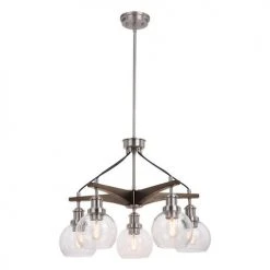 Best Sale ✔️ Patriot Lighting® Avondale Satin Nickel 5 Light Chandelier 🌟
