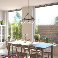 Best Sale ✔️ Patriot Lighting® Avondale Satin Nickel 5 Light Chandelier 🌟 -Patriot Lighting Sales H0256 L1