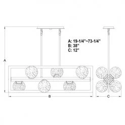 Outlet ⌛ Patriot Lighting® Bridgeview Oil Rubbed Bronze Chandelier 😍 -Patriot Lighting Sales H0257 DWG