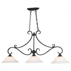 Budget ⌛ Patriot Lighting® Monrovia Oil Burnished Bronze 3 Light Chandelier 🧨