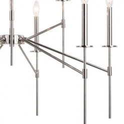 Flash Sale 💯 Patriot Lighting® Kedzie Polished Nickel 9 Light Chandelier ✨ -Patriot Lighting Sales H0260 3