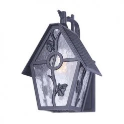 Promo 🌟 Patriot Lighting® Birdhouse Black Outdoor Wall Light ✔️