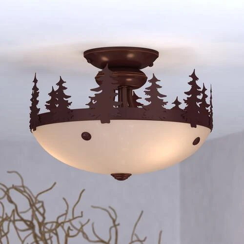 Best Sale 🔔 Patriot Lighting® Yosemite Burnished Bronze 2 Light Semi-Flush Mount Ceiling Light 😀 3 Best Sale 🔔 Patriot Lighting® Yosemite Burnished Bronze 2 Light Semi-Flush Mount Ceiling Light 😀
