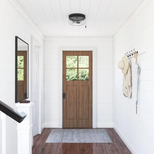 Budget ✨ Patriot Lighting® Talia Matte Black 2-Light Flush Mount Ceiling Light ⭐ 4 Budget ✨ Patriot Lighting® Talia Matte Black 2-Light Flush Mount Ceiling Light ⭐ - Image 2