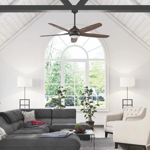 New ⭐ Patriot Lighting® Elegant Home Hubbard 62" Bronze Indoor LED Ceiling Fan 🎉 4 New ⭐ Patriot Lighting® Elegant Home Hubbard 62" Bronze Indoor LED Ceiling Fan 🎉 - Image 2