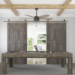 Coupon ⌛ Patriot Lighting™ Slade 52" Matte Black Indoor/Outdoor LED Ceiling Fan 🛒 -Patriot Lighting Sales LS 3550710 Slade cymk