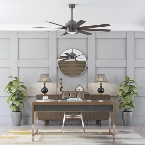 Budget 😀 Patriot Lighting™ Grand Haven II 62" Oil-Rubbed Bronze Indoor LED Ceiling Fan ✨ 4 Budget 😀 Patriot Lighting™ Grand Haven II 62" Oil-Rubbed Bronze Indoor LED Ceiling Fan ✨ - Image 2