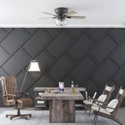 Cheapest 🌟 Patriot Lighting™ Anahy 44" Matte Black Indoor LED Ceiling Fan 😉 -Patriot Lighting Sales LS 3550723 20752 P SC