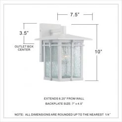Coupon ⭐ Patriot Lighting® Wren White Outdoor Wall Light ❤️ 11 Coupon ⭐ Patriot Lighting® Wren White Outdoor Wall Light ❤️ -Patriot Lighting Sales MND2523B1 DIM