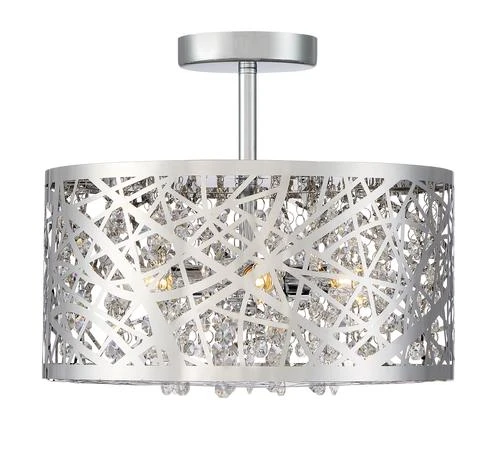 Hot Sale 💯 Patriot Lighting® Elegant Home Braylen Chrome 5-Light Semi-Flush Mount Ceiling Light ✔️ 5 Hot Sale 💯 Patriot Lighting® Elegant Home Braylen Chrome 5-Light Semi-Flush Mount Ceiling Light ✔️ - Image 3