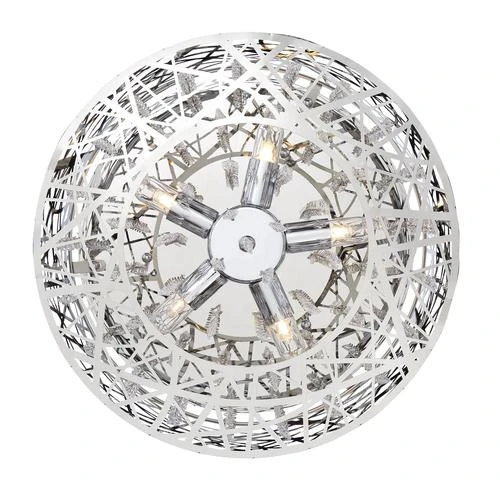Hot Sale 💯 Patriot Lighting® Elegant Home Braylen Chrome 5-Light Semi-Flush Mount Ceiling Light ✔️ 6 Hot Sale 💯 Patriot Lighting® Elegant Home Braylen Chrome 5-Light Semi-Flush Mount Ceiling Light ✔️ - Image 4
