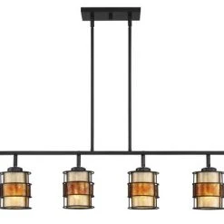 Deals 😍 Patriot Lighting® Lorenzo Bronze 4 Light Island Light ⌛ -Patriot Lighting Sales MND3407J 4