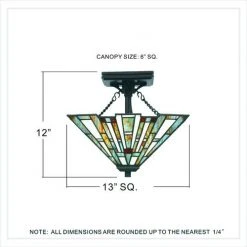 Hot Sale 🔥 Patriot Lighting Elegant Home Patriot Lighting® Elegant Home Trysta Bronze 2-Light Semi-Flush Mount Ceiling Light 🤩 -Patriot Lighting Sales MND4146B DIM