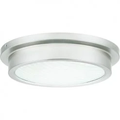 New 👍 Patriot Lighting® Devin Brushed Nickel Integrated LED Flush Mount Ceiling Light ✨