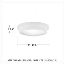 Promo ❤️ Patriot Lighting® Devin Matte White Integrated LED Flush Mount Ceiling Light 😉 -Patriot Lighting Sales MND4157A2 DIM