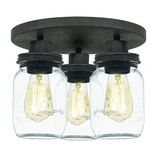 Top 10 ✨ Patriot Lighting® Wheland Matte Black 3-Light Semi-Flush Mount Ceiling Light 🔥 3 Top 10 ✨ Patriot Lighting® Wheland Matte Black 3-Light Semi-Flush Mount Ceiling Light 🔥