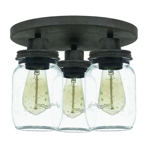 Top 10 ✨ Patriot Lighting® Wheland Matte Black 3-Light Semi-Flush Mount Ceiling Light 🔥 4 Top 10 ✨ Patriot Lighting® Wheland Matte Black 3-Light Semi-Flush Mount Ceiling Light 🔥 - Image 2