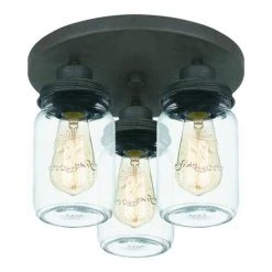 Top 10 ✨ Patriot Lighting® Wheland Matte Black 3-Light Semi-Flush Mount Ceiling Light 🔥 8 Top 10 ✨ Patriot Lighting® Wheland Matte Black 3-Light Semi-Flush Mount Ceiling Light 🔥 -Patriot Lighting Sales MND4244E 3