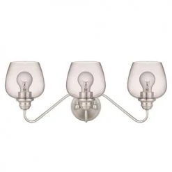 Best Pirce ⭐ Patriot Lighting® Shira Brushed Nickel 3-Light Vanity Light ⌛ -Patriot Lighting Sales MND4415C1 6