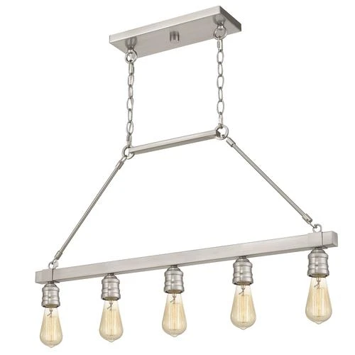 Deals 🔥 Patriot Lighting® Beaman Brushed Nickel 5 Light Island Light ⭐ 5 Deals 🔥 Patriot Lighting® Beaman Brushed Nickel 5 Light Island Light ⭐ - Image 3