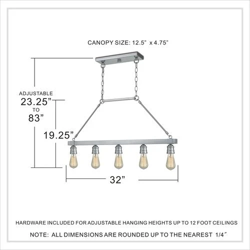 Deals 🔥 Patriot Lighting® Beaman Brushed Nickel 5 Light Island Light ⭐ 8 Deals 🔥 Patriot Lighting® Beaman Brushed Nickel 5 Light Island Light ⭐ - Image 6
