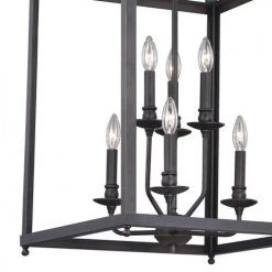 Coupon 👏 Patriot Lighting® Juliet Architectural Bronze 6 Light Pendant 🎁 -Patriot Lighting Sales P0220 2