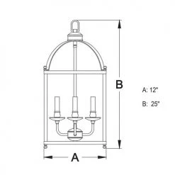Coupon 👏 Patriot Lighting® Juliet Architectural Bronze 6 Light Pendant 🎁 -Patriot Lighting Sales P0220 DWG