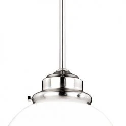 Wholesale ⌛ Patriot Lighting® Huntley Satin Nickel 1 Light Pendant 👏 -Patriot Lighting Sales P0244 2