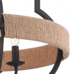 Best Pirce 😉 Patriot Lighting® Beaumont Textured Gray 4 Light Pendant 💯 -Patriot Lighting Sales P0308 3