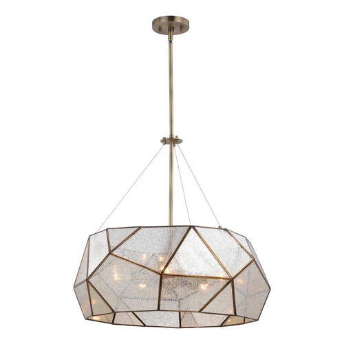 Hot Sale ⌛ Patriot Lighting® Euclid Aged Brass 5 Light Pendant ⌛ 3 Hot Sale ⌛ Patriot Lighting® Euclid Aged Brass 5 Light Pendant ⌛