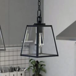 New 👍 Patriot Lighting® Grant Black 1 Light Mini Pendant 🔥 -Patriot Lighting Sales P0346 L2